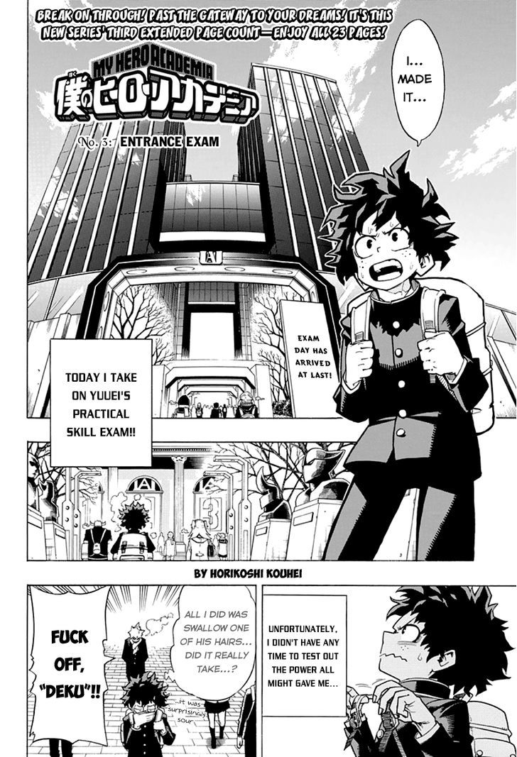  សាលាបង្រៀនវីរះបុរស: Chapter 3 (Vol 1)